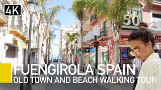 4K Fuengirola Spain June 2022  Costa del Sol Town to Beach Walk 2022 [upl. by Cass]