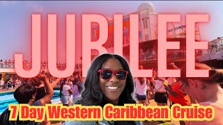 CARNIVAL JUBILEE Things to Do On A 7 Day Western Caribbean Cruise FULL REVIEW [upl. by Blandina]