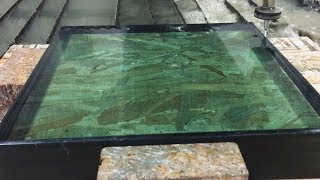 Bulletproof Glass vs 60000 PSI Waterjet [upl. by Arundell]