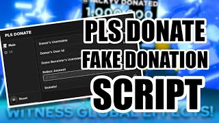 🔥BEST SCRIPT PLS DONATE FAKE DONATION  DELTA 2024🔥 [upl. by Akkimat]