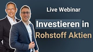 Von Profis lernen Seit 35 Jahren investieren wir erfolgreich in RohstoffAktien Bergbau Webinar [upl. by Alamac]