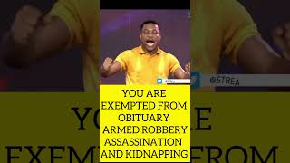 Pastor JerryEze YOU ARE EXEMPTED FROM OBITUARY ARMED ROBBERY ASSASSINATION AND KIDNAPPING shorts [upl. by Harima]