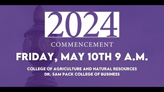 Tarleton Commencement May 10 2024  9 AM [upl. by Orfield]