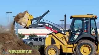 John Deere 310SK Backhoe working moving dirt [upl. by Latimer]