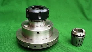 ER40 Collet Chuck Fitting On Myford Lathe With Duplicate Indexing Backplate [upl. by Bello]