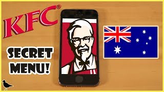 KFC Australia App Secret Menu How To amp Secret Menu Item Taste Test Review  Birdew Reviews [upl. by Sulakcin]