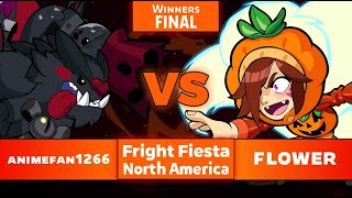 animefan1226 vs flower  Winners Final  Fright Fiesta  NA 1v1 [upl. by Adnoryt]