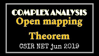 28Open mapping Theorem Complex analysis Maths for Graduates [upl. by Eecrad922]