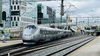 Norwegian Trains at Oslo Central station Vy Vy Tåg Flytoget GoAhead Nordic SJ and Green Cargo [upl. by Ruthann155]