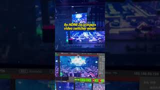 10 channels live streaming video switcher 8xHDMI and 2xIP inputs suitable for all live events [upl. by Lahsram]