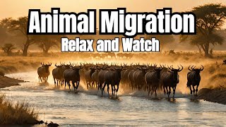 Live Animal Migration Relax Unwind and Enjoy Peaceful Herds [upl. by Lunnete]