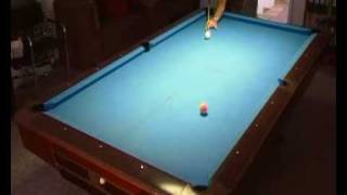 Billard  Billardtraining  Diagonalstoppball [upl. by Yrdua14]