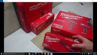 Unboxing Milwaukee M12 Cordless tools Impact wrench cordless ratchets amp drills 5 tools [upl. by Connie491]