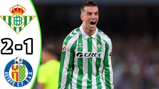 Real Betis vs Getafe 21 Highlights  LaLiga Santander 2024 eFootball [upl. by Ileray]