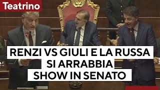 Teatrino RenziGiuli quotMi adeguo a sue capacità cognitivequot quotLa vedo tremarequot La Russa si arrabbia [upl. by Dachy524]