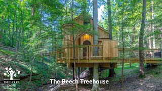 The Beech Treehouse  Hocking Hills Treehouse Cabins [upl. by Nomla662]