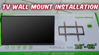 How to Install LED LCD PDP TV Wall Mount Bracket X200 17”42”  Swivel amp Tilt TV Wall Bracket DIY [upl. by Mickie317]