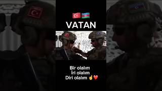 🇦🇿 AZERBAYCAN ❤️ TÜRKİYE 🇹🇷 KARDEŞLİĞİMİZ DAİM OLSUN 🤲 turanbirliği azerbaycan bayrak [upl. by Einttirb]