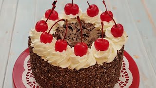 Black Forest Cake  Simple and Easy Recipe [upl. by Yekram726]