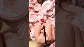 Happy Birthday Amanda Lepore 💋 Handpainting the lips of fifty Amanda sculptures in 2022 [upl. by Norvell]