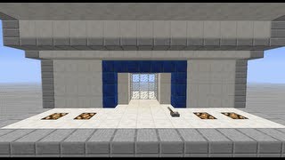 First Seamless Glass Etho Door  Minecraft [upl. by Eittel35]