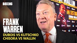 Frank Warren Responds To Dubois vs Klitschko Reports [upl. by Harty]