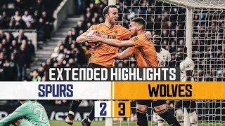 JIMENEZ COMPLETES THE TURNAROUND  Tottenham Hotspur 23 Wolves  Extended highlights [upl. by Mavra]