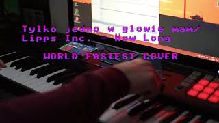 Tylko jedno w glowie mam  Lipps Inc  How long one take world fastest cover Roland FA06 [upl. by Noryb756]