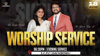 Sunday Evening Service Live  18th Aug 2024  PsDivya David  PsDavid Raju K  SOW Church [upl. by Wakerly]