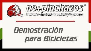 Demostración eficacia sellante antipinchazos bicis [upl. by Assile]