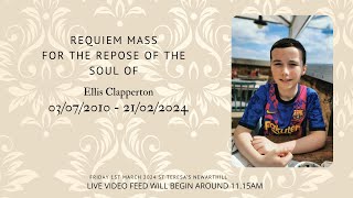 Requiem Mass for the Repose of the Soul of Ellis Clapperton [upl. by Marita912]