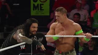 The Wyatt Family vs John Cena amp The Shield 692014 Part 2 [upl. by Nylarahs]