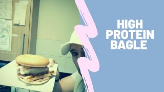 highprotein breakfast bagel  diet recipe  Smithys Fitness [upl. by Keelby]