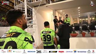 Dressing room welcomed FAKHAR ZAMAN after brilliant 96 vs Peshawar Zalmi [upl. by Uliram]