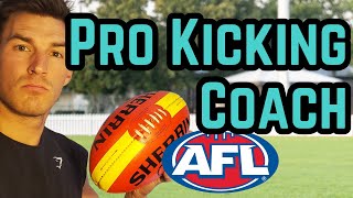 AFL Kicking Technique Session Exclusive 1on1 [upl. by Torr440]