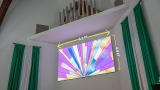 Small Church LED Screen How to Install [upl. by Leake]