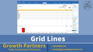 Grid Lines In Tally Prime [upl. by Neeneg]