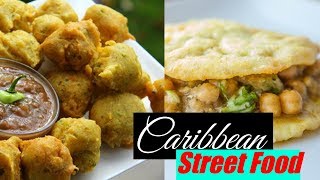 Delicious Caribbean Street Food  Food Review l EmonEats [upl. by Aeli]