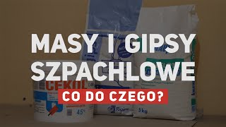 Gipsy gładzie kleje masy szpachlowe Co do czego [upl. by Anera]