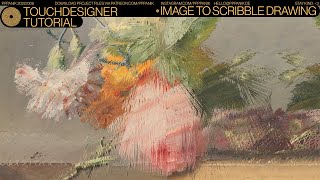 IMAGE TO SCRIBBLE DRAWING  TOUCHDESIGNER TUTORIAL [upl. by Eidas]