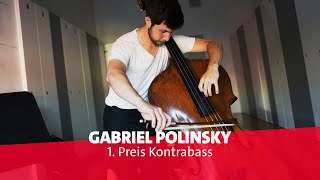 Gabriel Polinsky  1 Preis Kontrabass  Sergej Koussevitzky  ARDMusikwettbewerb 2023 [upl. by Lamberto]