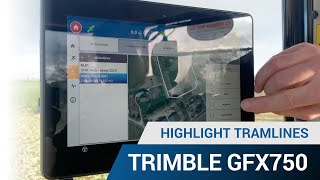 Highlight Tramlines  Trimble GFX 750 Display [upl. by Fricke433]