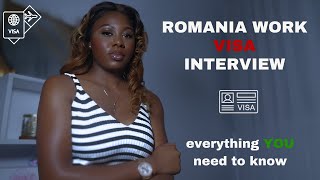 Master Romania Work Visa Interview 🇷🇴 Tips amp Tricks [upl. by Holcomb]