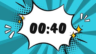 🕒 40Second Countdown Timer No Music⏱️  Times Ticking Hurry Up ⏳Timer Galaxy [upl. by Assiran304]