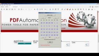 How To Insert A Popup CalendarDate Picker into a PDF Form [upl. by Nerval]