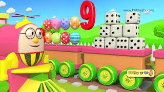 Learn numbers with Humpty the train  हम्प्टी ट्रेन के साथ गिनती सीखें  Hindi Ginti 1 to 10 [upl. by Aliam]