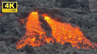 The last hot lava of 2023 in Europe Friday 040823 Iceland Volcano Last Eruption Day [upl. by Viviene283]