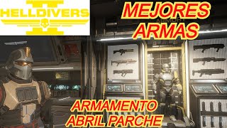 HELLDIVERS 2 MEJORES ARMAS Y ESTRATAGEMAS ACTUALIZACION ABRIL 2024 [upl. by Yvonner]