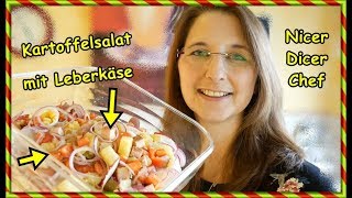 Kartoffelsalat mit Leberkäse ohne Mayo Nicer Dicer CHEF Rezept SoFie Haushalt Unperfekt Perfekt [upl. by Enahpets]