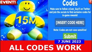 ALL CODES WORK x50000000 Clicks Candy Clicking Simulator ROBLOX  7 JUNE 2023 [upl. by Anderea]